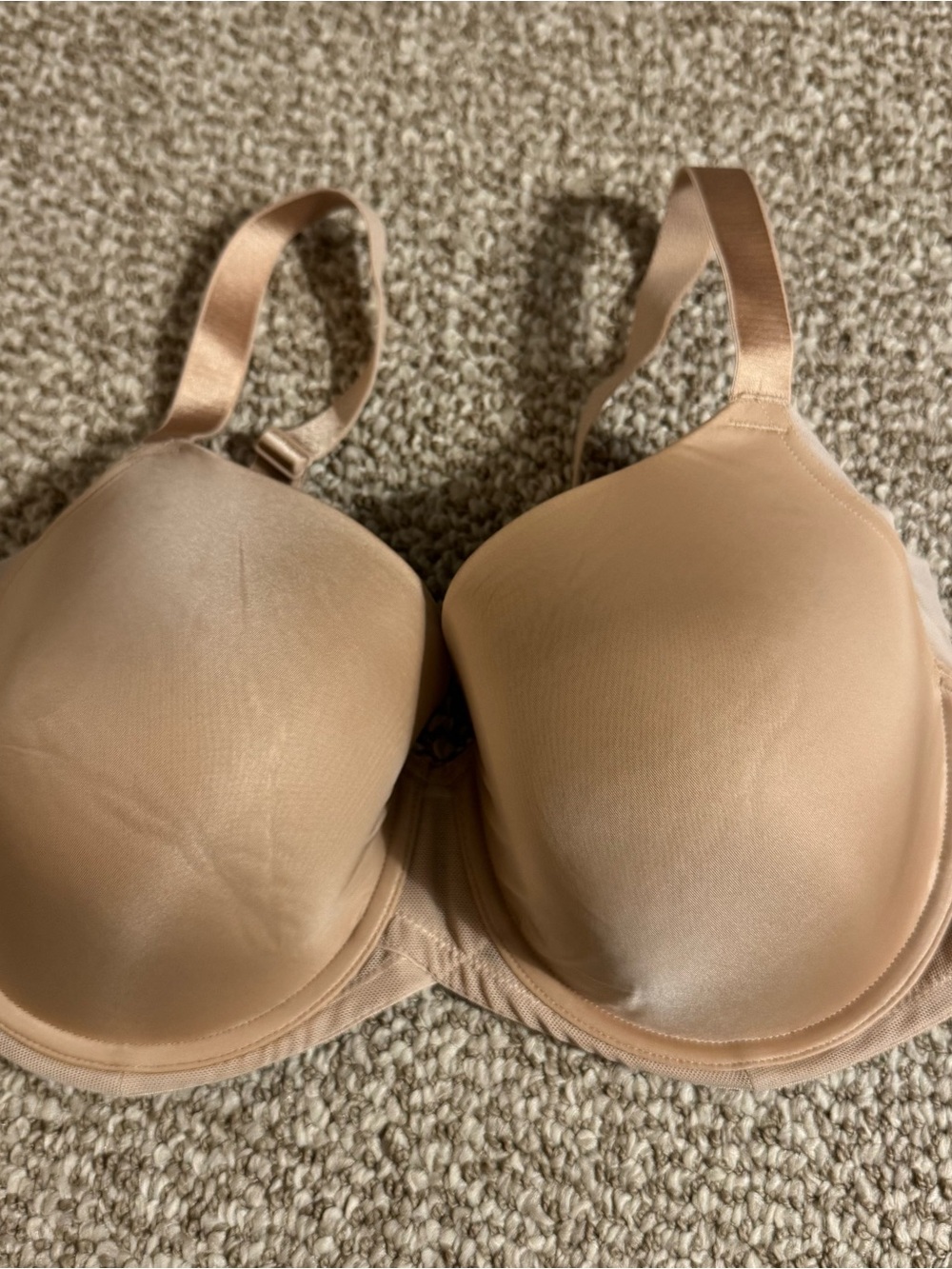 Paramour Full Coverage Underwire Bra Nude Beige Smooth Molded 34DDD